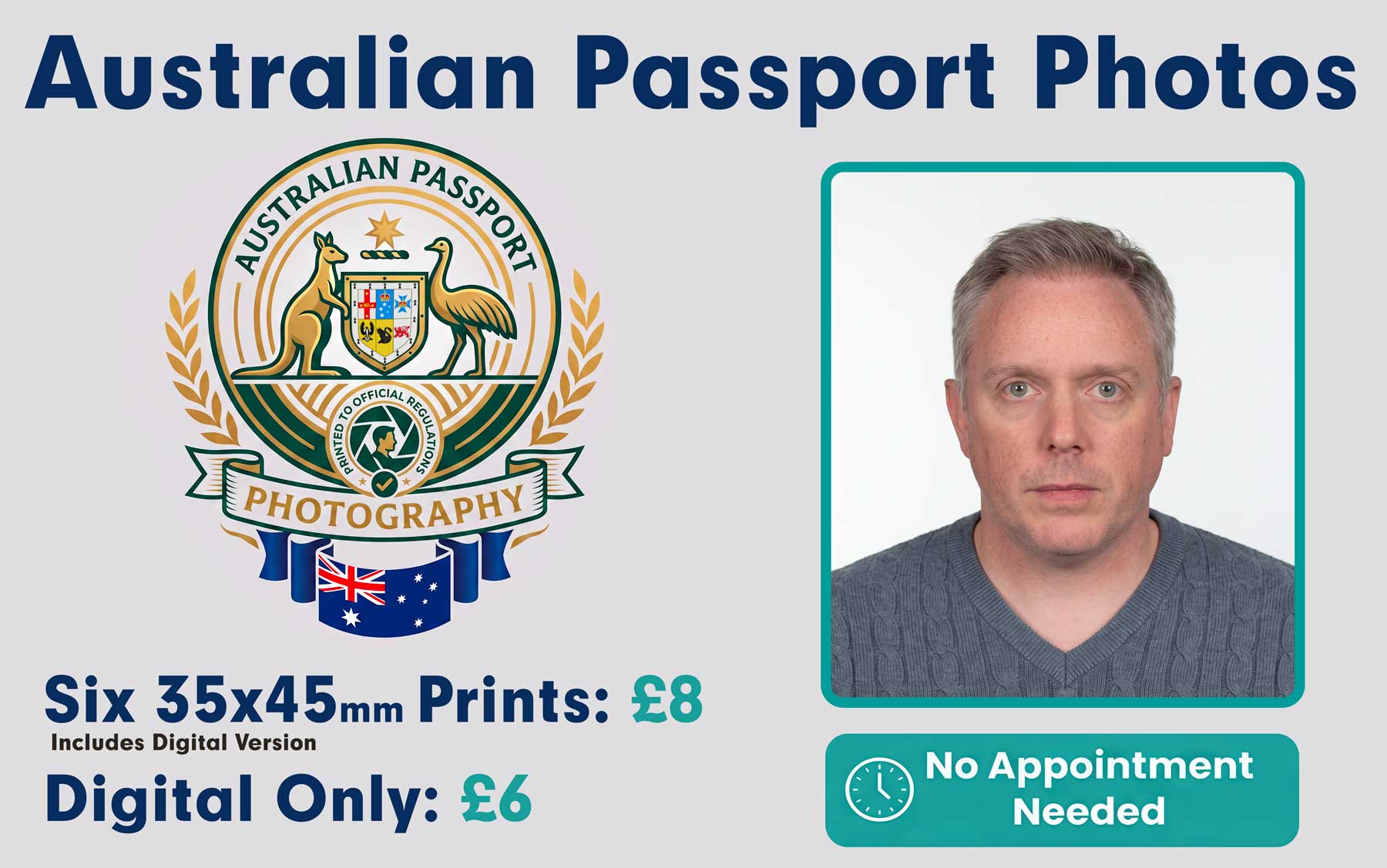 Australian passport and visa photo serivce