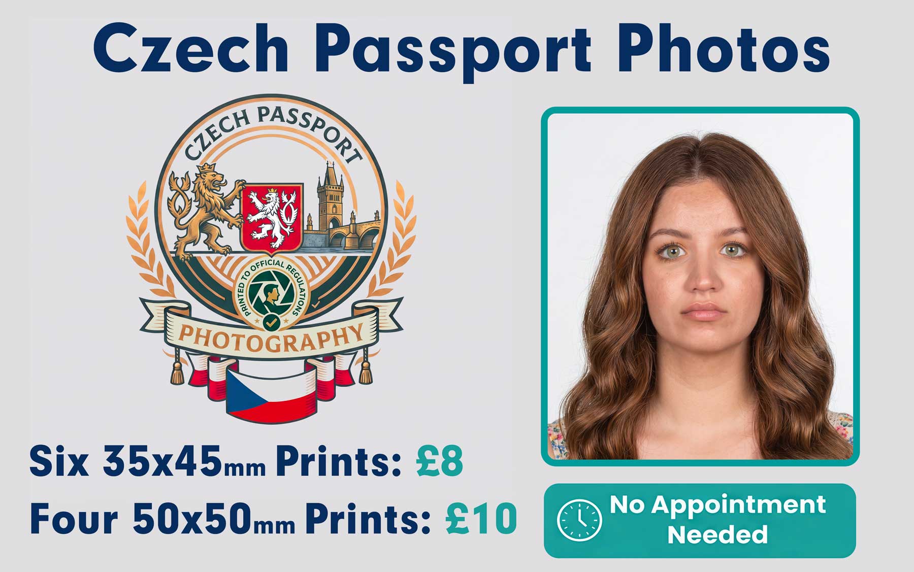 Czech passport and visa photo serivce