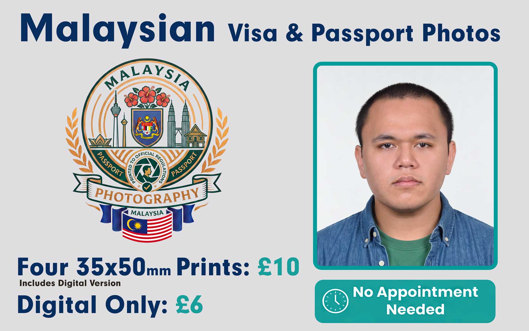 Malaysian passport and visa photo serivce