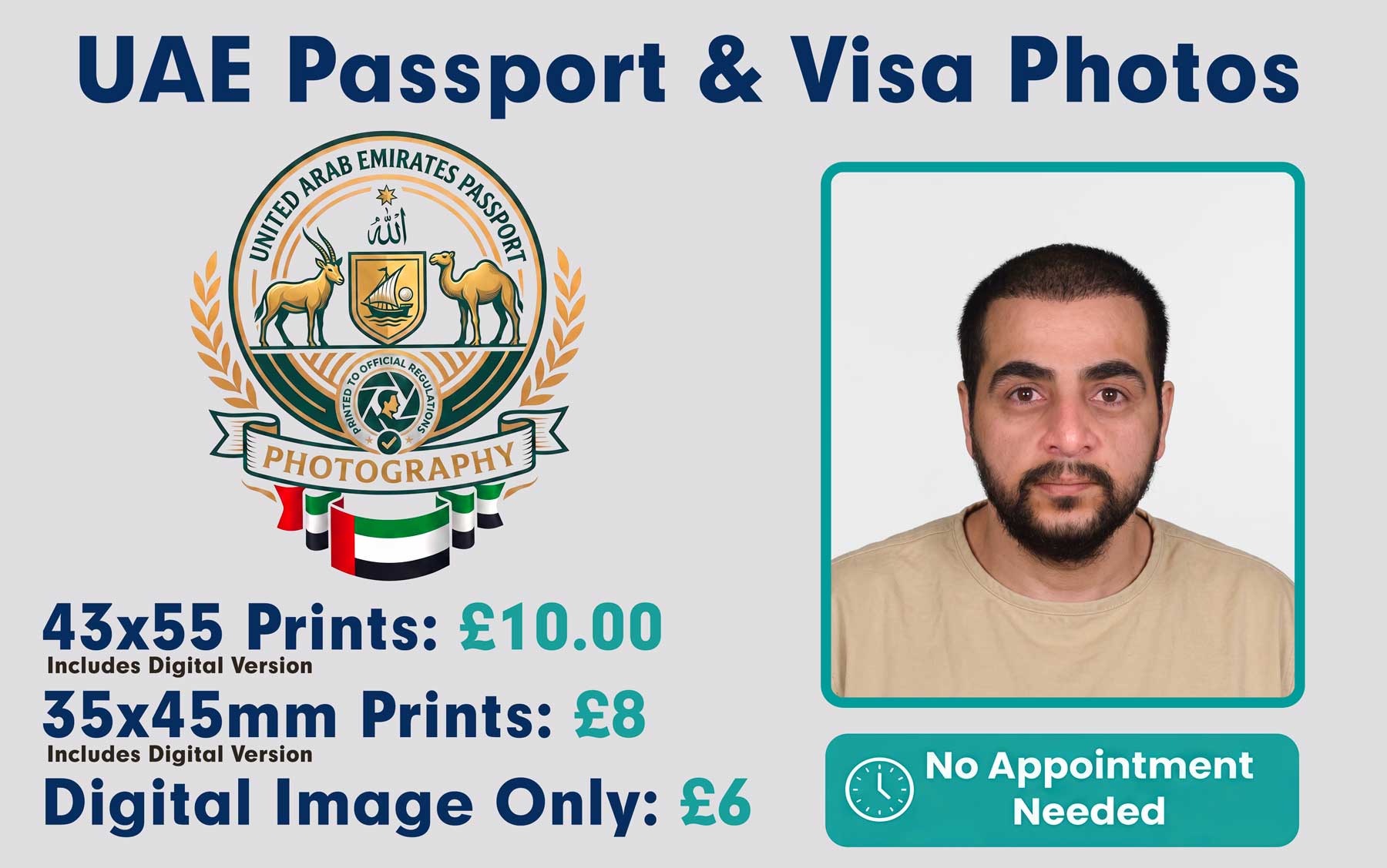 UAE passport photo serivce