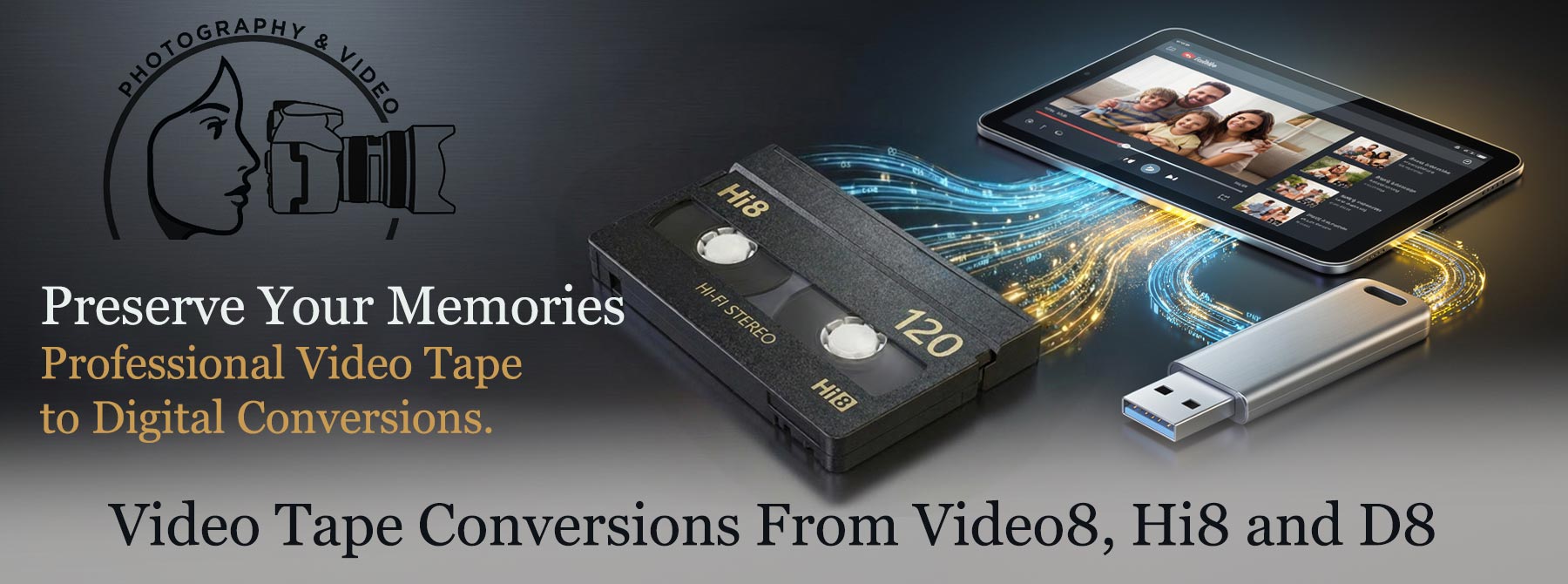 8mm Tape Digitisation Banner