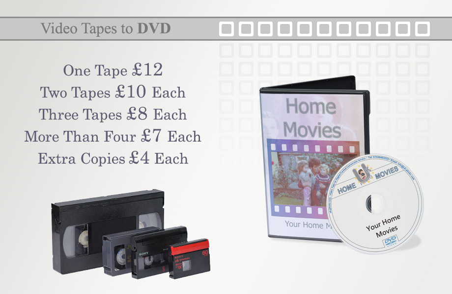 Video Tapes to DVD Prices
